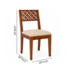 Solvian Luxury Wooden 6 Seater Dining Table and Chair Set - Image 2