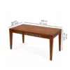 Solvian Luxury Wooden 6 Seater Dining Table and Chair Set - Image 3