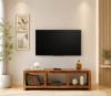 Solvique Solid Sheesham Wood Entertainment Unit for Modern Living Room