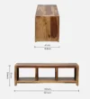 Solvique Solid Sheesham Wood Entertainment Unit for Modern Living Room - Image 4
