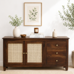 Soren Premium Solid Wood Living Room Storage Cabinet