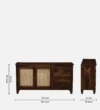 Soren Premium Solid Wood Living Room Storage Cabinet - Image 9
