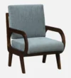 Stonebridge Solid Sheesham Wood Rustic Style Dining Chair with Cushioned Seat - Image 6