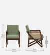 Stonegrove Contemporary Solid Wood Dining Chair with Ergonomic Comfort - Image 3