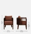 Timbercrest Solid Sheesham Wood Dining Chair with Contemporary Finish - Image 3