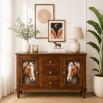 Tiverton Solid Wood Utility Cabinet with Premium Handcrafted Finish