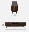 Trevano Luxury Wooden TV Unit with Multi-Utility Storage Cabinets - Image 5