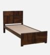 Trevora Solid Sheesham Wood Single Bed with Simple Design in Natural Finish for Home - Image 2