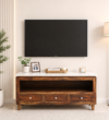 Trevoria Solid Sheesham Wood TV Stand with Wide Entertainment Space