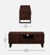 Valtrona Premium Wooden TV Unit with Modern Utility Storage - Image 3