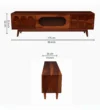 Vantora Premium Entertainment TV Unit with Drawer and Cabinet Storage - Image 3