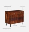 Velmont Handcrafted Solid Wood Storage Cabinet for Everyday Use - Image 2