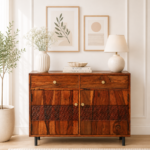 Velmont Handcrafted Solid Wood Storage Cabinet for Everyday Use