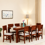 Velmont Luxury Sheesham Wood 8 Seater Dining Table and Chair Set