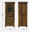 Verano Premium Solid Wood Multi Storage Cabinet with Doors - Image 6