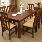 Verlon Sheesham Wood 6 Seater Dining Set In Scratch Resistant Provincial Teak Finish With Bench