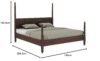 Verona Modern Sheesham Wood Platform Bed for Master Bedroom - Image 4