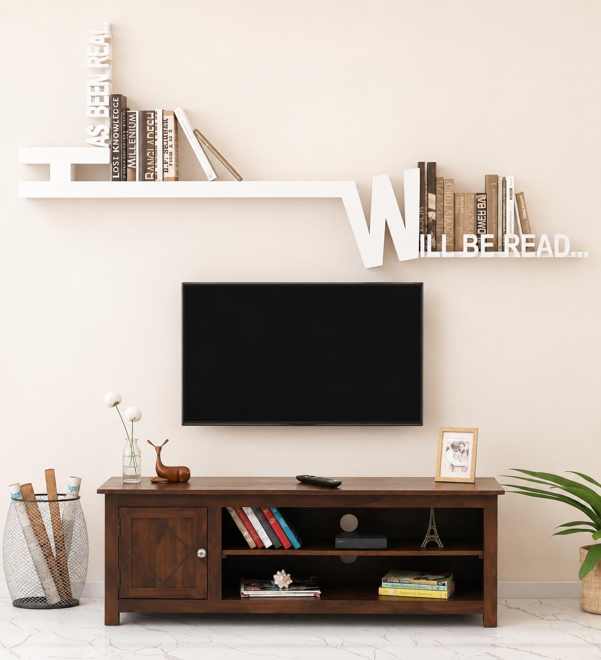 Virelix Premium Wooden Media Unit for Contemporary Homes (1) Virelix Premium Wooden Media Unit for Contemporary Homes - Image 1