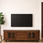 Vireston Sheesham Wood TV Unit with Wide Display and Drawer Storage