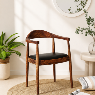 Westborough Solid Sheesham Wood Luxury Dining Chair for Contemporary Homes