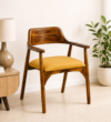 Woodhaven Solid Sheesham Wood Premium Wooden Dining Chair with Ergonomic Backrest