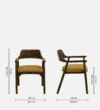 Woodhaven Solid Sheesham Wood Premium Wooden Dining Chair with Ergonomic Backrest - Image 2