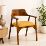 Woodhaven Solid Sheesham Wood Premium Wooden Dining Chair with Ergonomic Backrest