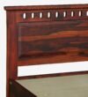 Zenvora Sheesham Wood Single Bed with Sleek Frame and Natural Finish for Bedroom - Image 2
