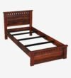 Zenvora Sheesham Wood Single Bed with Sleek Frame and Natural Finish for Bedroom - Image 3