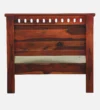 Zenvora Sheesham Wood Single Bed with Sleek Frame and Natural Finish for Bedroom - Image 4