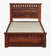 Zenvora Sheesham Wood Single Bed with Sleek Frame and Natural Finish for Bedroom - Image 6