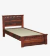 Zenvora Sheesham Wood Single Bed with Sleek Frame and Natural Finish for Bedroom - Image 7