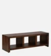 Zeravik Solid Sheesham Wood TV Console in Rich Walnut Finish - Image 3