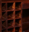 Aura Luxe Collection Bar Cabinet with LED Lighting in Deep Wenge Finish - Image 6