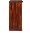 Aura Luxe Collection Bar Cabinet with LED Lighting in Deep Wenge Finish - Image 8