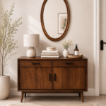 Aura Nordic Style Storage Cabinet in Wenge Finish