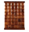 Elan Classic Wooden Bar Cabinet with Glass Doors & Shelves in Wenge Finish - Image 3