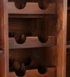 Elan Classic Wooden Bar Cabinet with Glass Doors & Shelves in Wenge Finish - Image 4