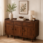 Elan Rustic Charm Storage Cabinet in Wenge Finish