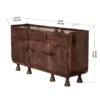 Elan Rustic Charm Storage Cabinet in Wenge Finish - Image 3
