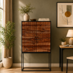 Kael Designer Storage Cabinet in Wenge Finish