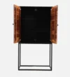 Kael Designer Storage Cabinet in Wenge Finish - Image 8