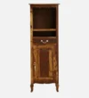 Kiro Artisan Craft Bar Cabinet with Wine Storage in Wenge Finish - Image 4