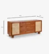 Kiro Artisan Wood Display Cabinet in Wenge Finish - Image 4