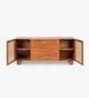 Kiro Artisan Wood Display Cabinet in Wenge Finish - Image 5