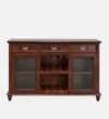 Miro Contemporary Engineered Wood Bar Cabinet in Dark Wenge Finish - Image 3