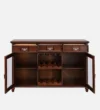 Miro Contemporary Engineered Wood Bar Cabinet in Dark Wenge Finish - Image 5