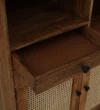 Noor Handcrafted Sheesham Wood Bar Cabinet with Mirror Panel in Wenge Finish - Image 6