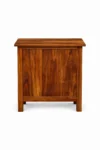 Noor Handcrafted Sheesham Wood Bedside Table in Rich Wenge Finish - Image 2