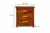 Noor Handcrafted Sheesham Wood Bedside Table in Rich Wenge Finish - Image 6